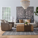 Acacia Upholstered Coffee Table | Living Essentials Dovetail