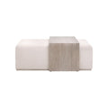 Acacia Upholstered Coffee Table | Living Essentials Dovetail