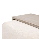 Acacia Upholstered Coffee Table | Living Essentials Dovetail