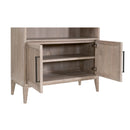 Gray Acacia Arched Bookcase | Living Essentials Morris