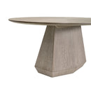 Oval Gray Ash Dining Table | Living Essentials Coulter