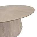 Oval Gray Ash Dining Table | Living Essentials Coulter