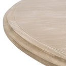 Gray Acacia Round Extendable Dining Table | Living Essentials Devon