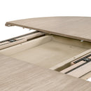 Gray Acacia Round Extendable Dining Table | Living Essentials Devon