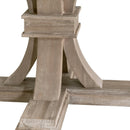 Gray Acacia Round Extendable Dining Table | Living Essentials Devon