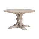Gray Acacia Round Extendable Dining Table | Living Essentials Devon