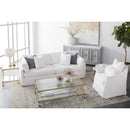 Brass Framed Glass Coffee Table | Living Essentials Nouveau