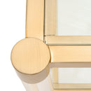 Brass Framed Glass Coffee Table | Living Essentials Nouveau