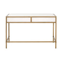 White Shagreen 2-Drawer Desk | Living Essentials Strand