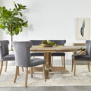 Round Acacia Extendale Dining Table | Living Essentials Torrey