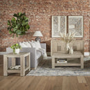 Gray Acacia Square End Table | Living Essentials Adler