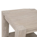 Gray Acacia Square End Table | Living Essentials Adler