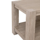 Gray Acacia Square End Table | Living Essentials Adler