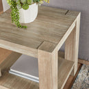 Gray Acacia Square End Table | Living Essentials Adler
