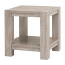 Gray Acacia Square End Table | Living Essentials Adler