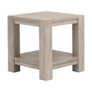 Gray Acacia Square End Table | Living Essentials Adler