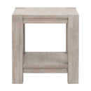 Gray Acacia Square End Table | Living Essentials Adler