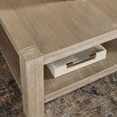 Gray Acacia Wooden Coffee Table | Living Essentials Adler