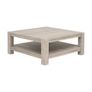 Gray Acacia Wooden Coffee Table | Living Essentials Adler