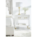 White 1-Drawer Nightstand | Living Essentials Stella