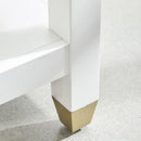 White 1-Drawer Nightstand | Living Essentials Stella