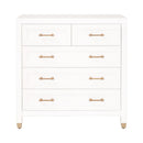 White 5-Drawer High Chest | Living Essentials Stella