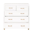 White 5-Drawer High Chest | Living Essentials Stella