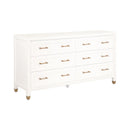 White 6-Drawer Double Dresser | Living Essentials Stella