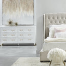 White 6-Drawer Double Dresser | Living Essentials Stella