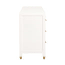 White 6-Drawer Double Dresser | Living Essentials Stella