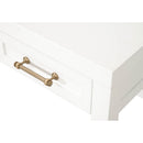 White Wooden 3-Drawer Desk | Living Essentials Stella