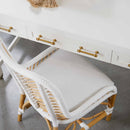 White Wooden 3-Drawer Desk | Living Essentials Stella