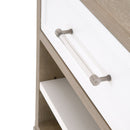 Gray Acacia 1-Drawer Nightstand | Living Essentials Wrenn