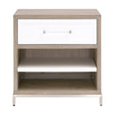 Gray Acacia 1-Drawer Nightstand | Living Essentials Wrenn