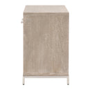 Gray Acacia 1-Drawer Nightstand | Living Essentials Wrenn