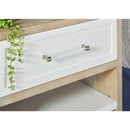 Gray Acacia 1-Drawer Nightstand | Living Essentials Wrenn