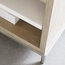 Gray Acacia 1-Drawer Nightstand | Living Essentials Wrenn