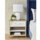 Gray Acacia 1-Drawer Nightstand | Living Essentials Wrenn