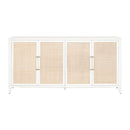 Rattan Inlaid 4-Door Sideboard | Living Essentials Holland