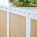 Rattan Inlaid 4-Door Sideboard | Living Essentials Holland