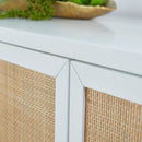 Rattan Inlaid 4-Door Sideboard | Living Essentials Holland