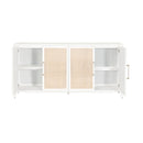 Rattan Inlaid 4-Door Sideboard | Living Essentials Holland