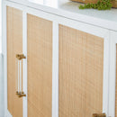 Rattan Inlaid 4-Door Sideboard | Living Essentials Holland