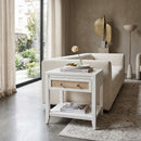 White 1-Drawer Side Table | Living Essentials Holland