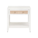 White 1-Drawer Side Table | Living Essentials Holland