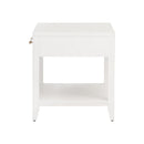 White 1-Drawer Side Table | Living Essentials Holland