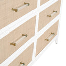 Rattan Inlaid 6-Drawer Double Dresser | Living Essentials Holland