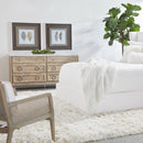 Marble Topped Acacia 6-Drawer Dresser | Living Essentials Azure