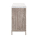 Marble Topped Acacia 6-Drawer Dresser | Living Essentials Azure