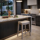 Gray Ash Wood Counter Stool | Living Essentials Harper